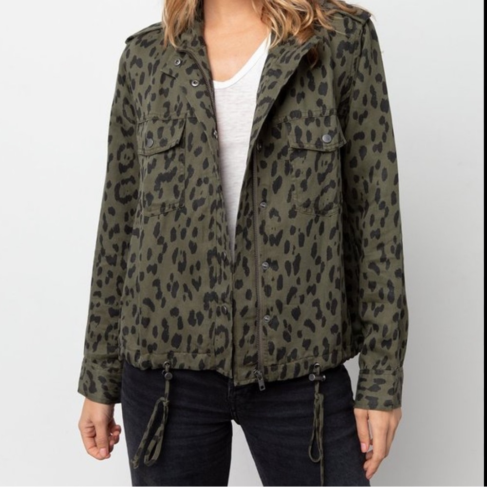 Rails Collins Jacket Green Leopard size M